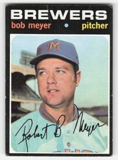Bob Meyer 1971 Topps #456 Milwaukee Brewers Pr-Gd