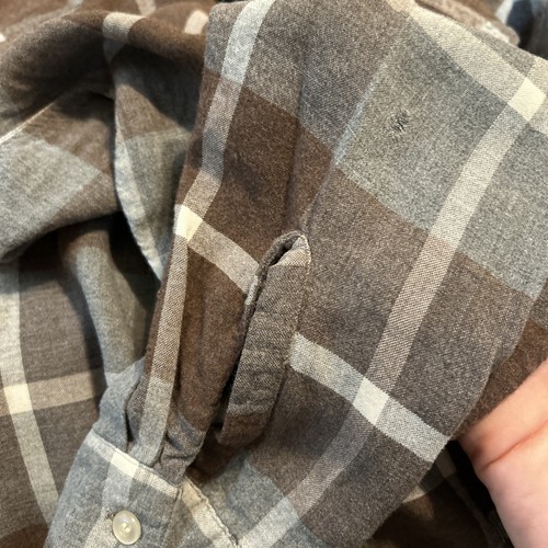 Vtg 1960s Arrow Chevella Mens M Rayon Plaid Button Up Shirt Rockabilly Chevelle - Picture 14 of 16
