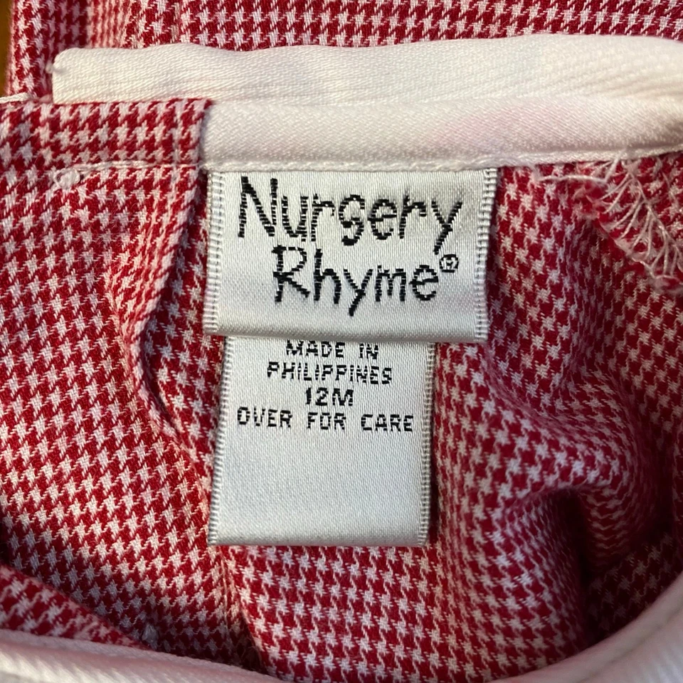 Детская стишок винтажный девочек имбирь рождественский праздник пряники платье размер 12 М - Изображение 2 из 4