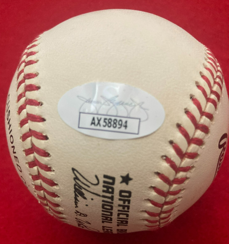 Rare! Gus & Buddy Bell Signed Baseball Cincinnati Reds JSA COA d.1995 Autograph - Picture 5 of 12