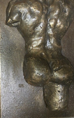 Rückseite männlich Bronze Finish Relief Plakette Wallart Mac Design Sid Dickens Anordnung - Bild 1 von 16