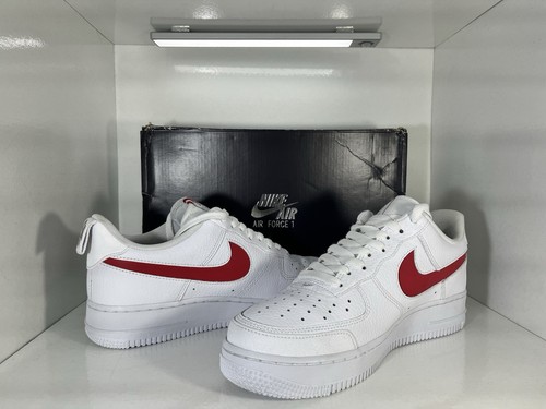 Nike Airforce 1 Low Utility ‘07 LV8 White | University Red Uk 7 Great Condition! - Picture 7 of 13