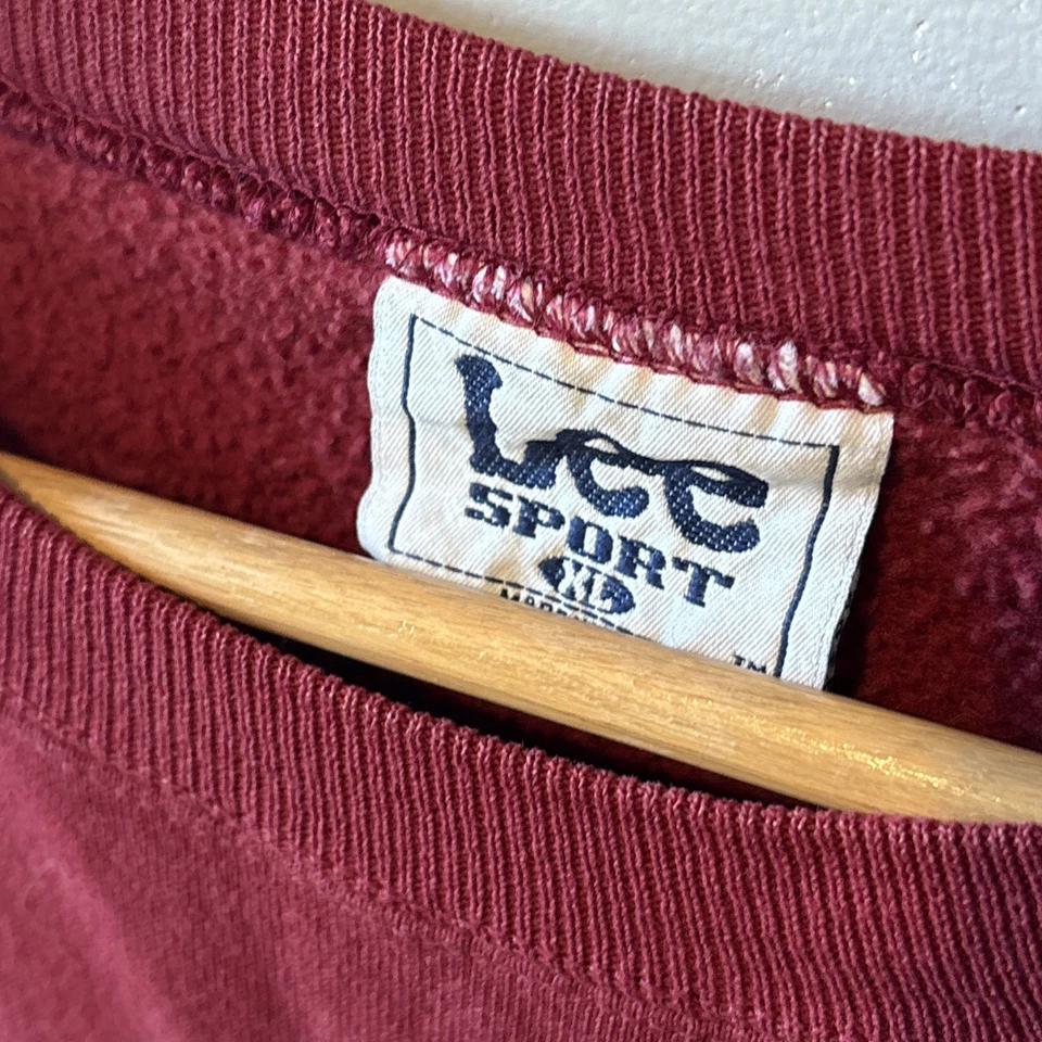 Sudadera deportiva Lee roja XL vintage años 90 NFL San Francisco 49ers Foto 3 de 4