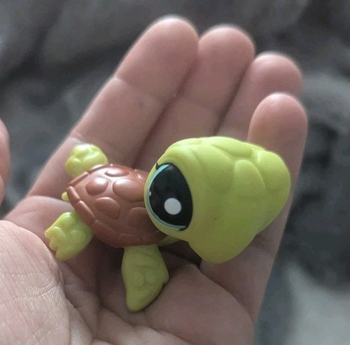 Bolso Ciego Littlest Pet Shop Tortuga Marina Verde Claro y Marrón Concha Ojos Azules - Imagen 2 de 2