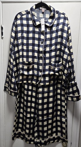 Nwt J. Crew Soft shine Pajama Set in Gingham Size Large - Picture 4 of 9