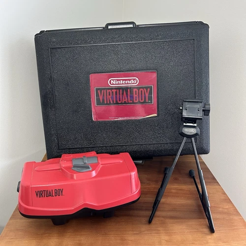 Nintendo Virtual Boy Console With Stand And Blockbuster Carrying Case