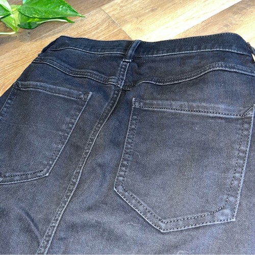Express Denim High Waisted Skirt Black 00 - Picture 6 of 8