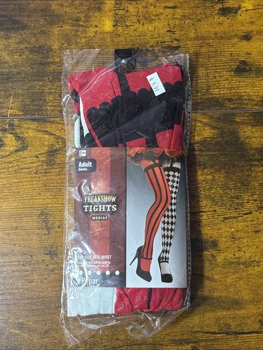 Freak Show Tights Clown Circus Fancy Dress Up Halloween Adult Costume Accessory