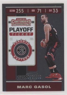 2019-20 Panini Contenders Playoff Ticket 42/199 Marc Gasol #76 fm0