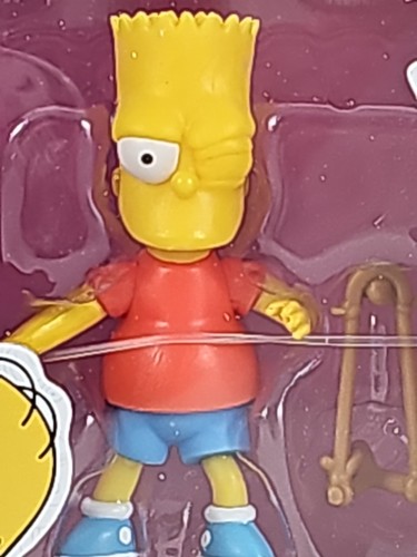 Jakks Pacific I Simpson BART (occhiolino) Minifigure 2,5" NUOVO 2024 WAVE 2 - Foto 2 di 7