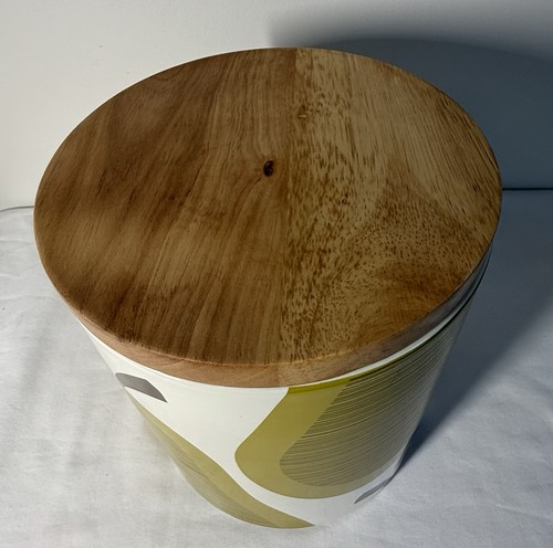 Orla Kiely for Target GREEN Scribble Pear Stoneware Canister Cookie Jar Large - Picture 5 of 10