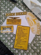 Vintage John Deere Decals Lot Of Four Plus Extra