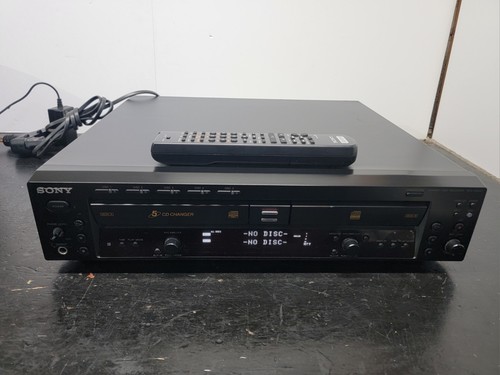Sony RCD-W500C 5-Disc CD Changer and 1-Disc Recorder with Remote Control+Manual