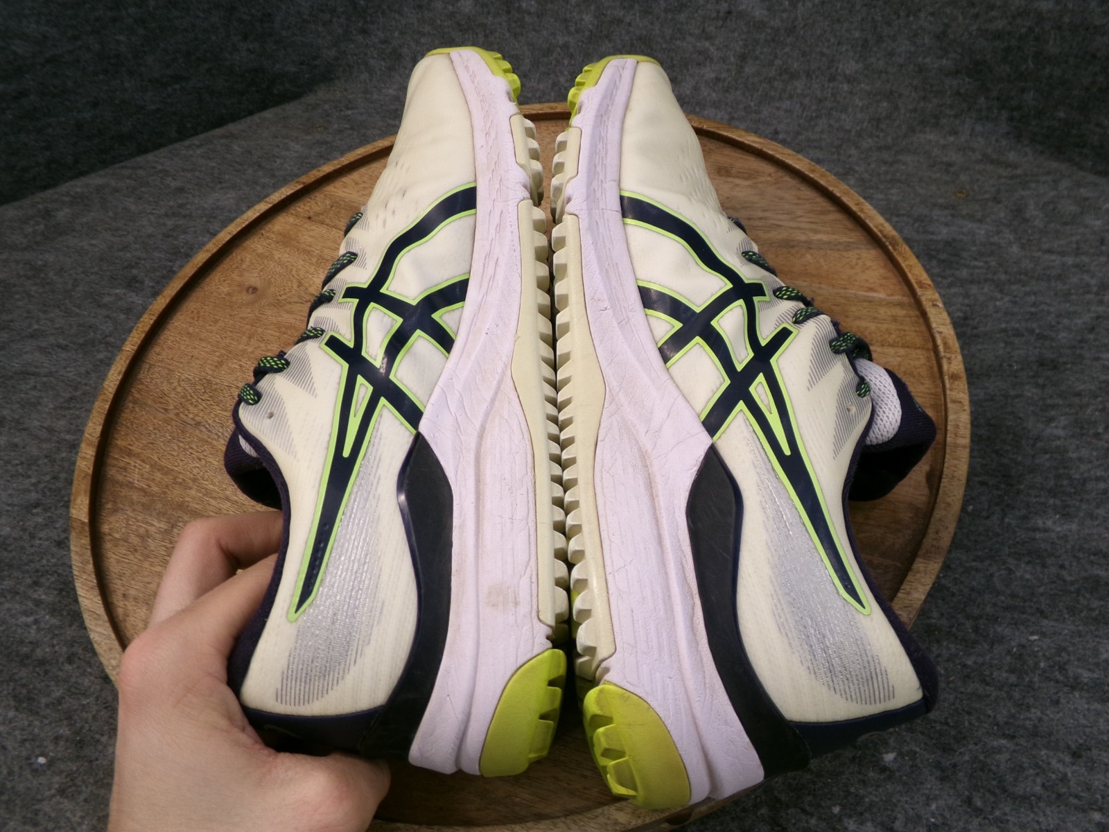 Asics Gel Kayano Ace 1111A209-100 White/Midnight Mens 10.5 Spikeless Golf Shoes thumbnail 6