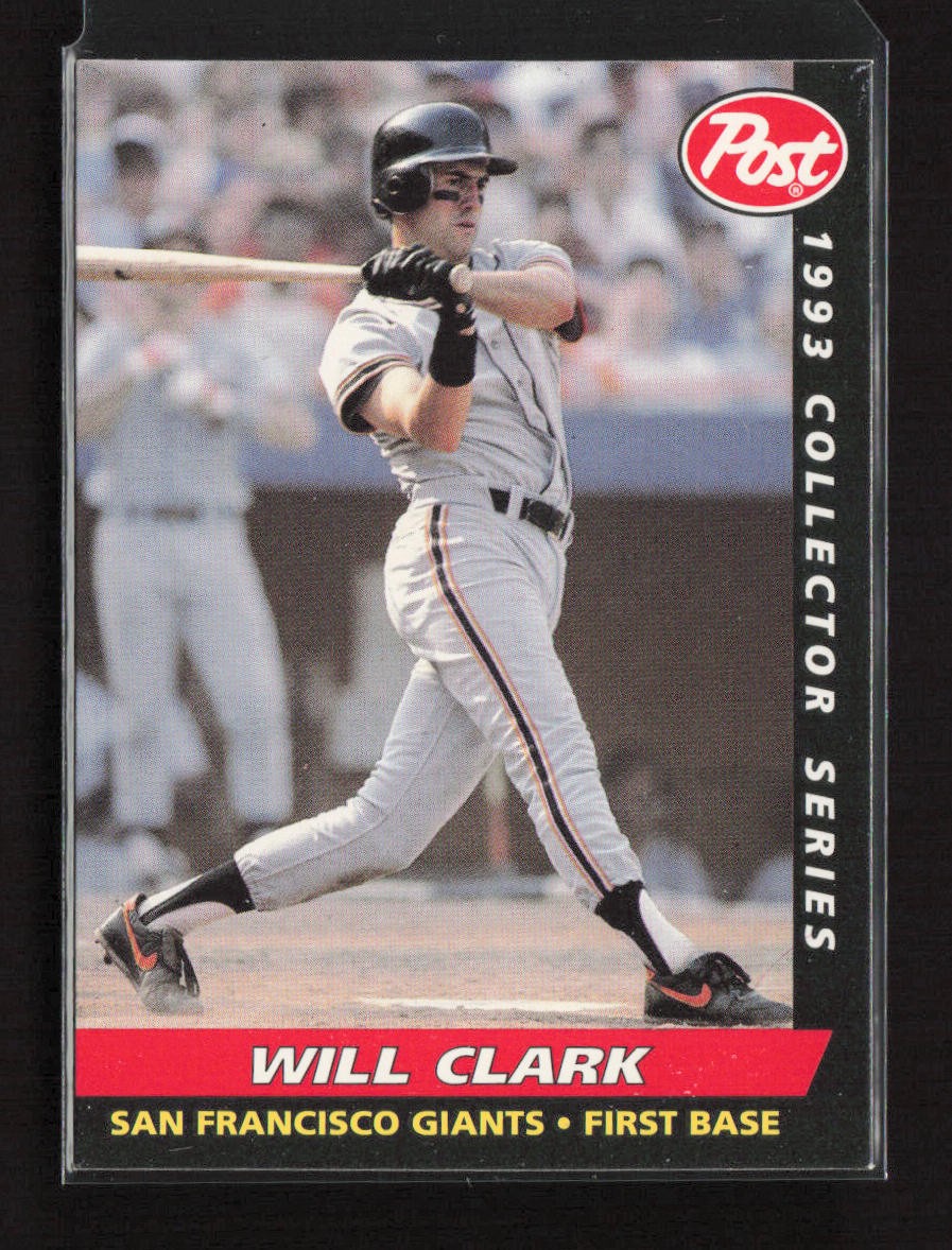 1993 Post Cereal #2 Will Clark San Francisco Giants