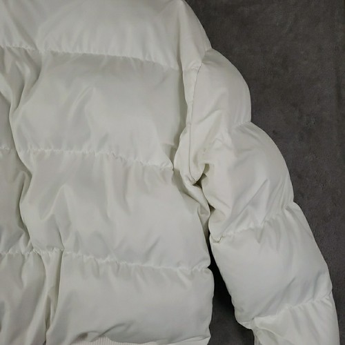Apollo White Puffer Coat Jacket Womens 2X Faux Fur Trim Hood 4 Pockets Winter - Picture 20 of 22