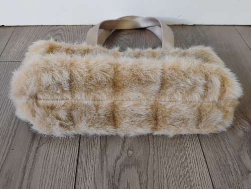 Extrem seltene Vintage Harveys Kunstfell Boutique Tasche Schultertasche Made in USA  - Bild 6 von 7