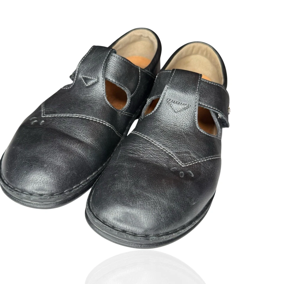 Zapatos Mary Jane Finn Comfort Nashville Correa en T Cuero EE. UU. 9-9,5 UE 40 Caminar Foto 2 de 4