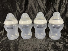 Tommee Tippee Closer to Nature 9 oz Baby Bottles/Rings/ 2 Nipples/Covers 4-pack