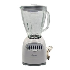 Osterizer 16 Speed Blender White Glass Jar 450W Model 6630 Countertop - Tested