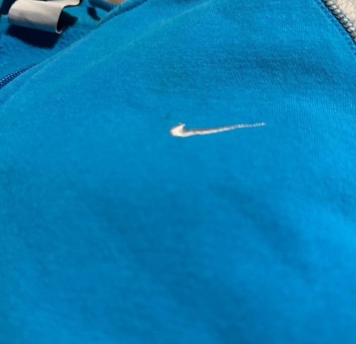 Blue grey Nike Zip up Sweatshirt Jacket Size Medium Kids - Picture 3 of 4