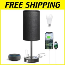 Upgraded Touch Nightstand Lamp - Larger Size, Brighter Light