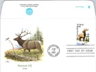 S08-5350, WILDLIFE OF USA, AMERICAN ELK, FLEETWOOD FDC