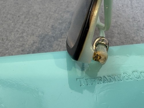 Tiffany Co eyeglass frame Have Some Damage Hard Case Cleaning Cloth Bag READ - Picture 19 of 24
