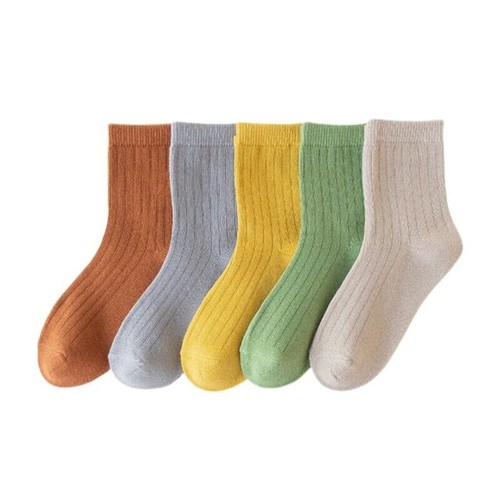 5 Pack Kids Boys Girls Socks Cotton Baby School Sport Uniform Socks 1-12 Years - Picture 6 of 8