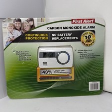 First Alert Carbon Monoxide Alarm w/ 10 Year Battery and Alarm Life New  Sealed