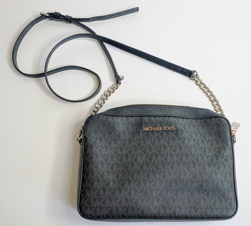 Michael Kors Jet Set Crossbody Bag Repeating Logo Chain Strap Handtasche - Bild 9 von 12