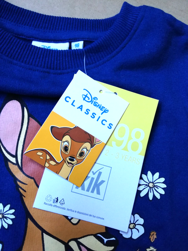 Pullover Disney Pulli Bambi Oberteil Blau Alter 2 bis 6 Jahre - Bild 6 von 10