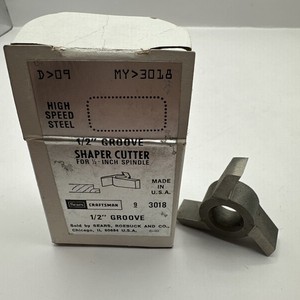 Sears Craftsman 9 3018 Shaper Cutter For 1/2” Spindle
