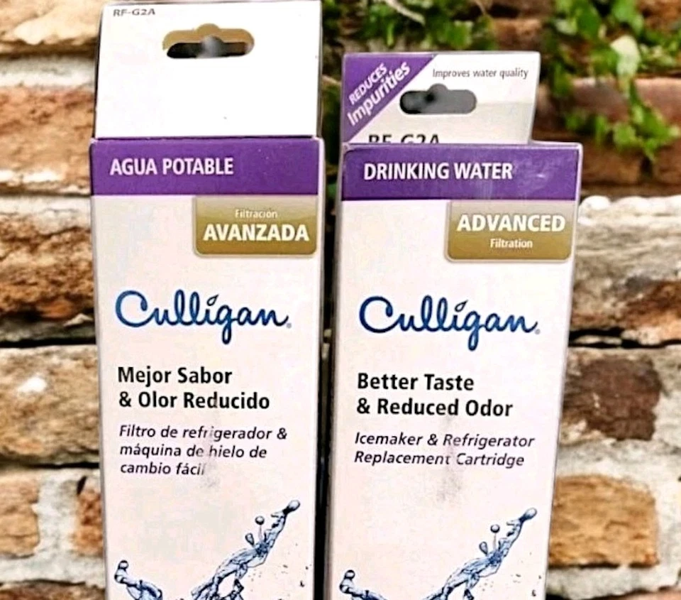 Cartuchos de refrigerador para máquina de hielo de filtración avanzada Culligan RF-G2A (2) NUEVO Foto 3 de 4