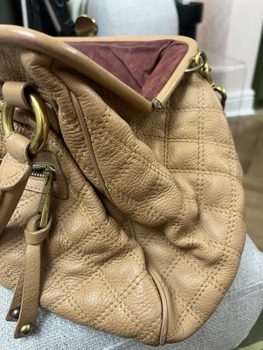 Vintage 2005 Marc Jacobs Stam Shoulder Bag Tan/Caramel Quilted Leather Chain* - Picture 19 of 23