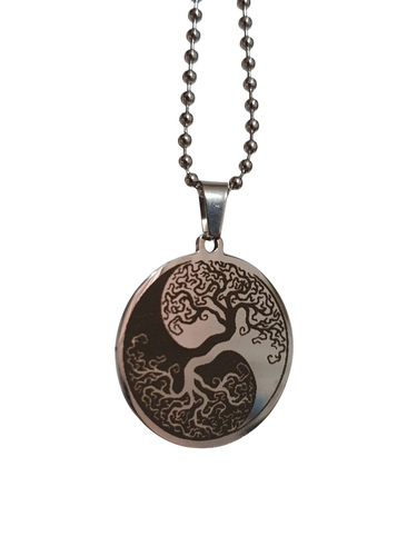 Colgante de árbol de la vida Yin Yang, collar de cadena de bolas de 20... - Imagen 11 de 18