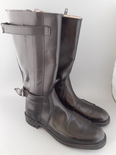 New Pair Vintage GOLD TOP TROPHY Motorcycle Boots Uk Size 9 Eu 43