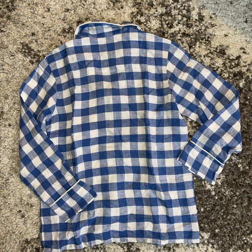 Serena & Lily Hyannis Leinen-Pyjama-Oberteil mit Karomuster – hergestellt in Portugal Small gebraucht, in einwandfreiem Zustand - Bild 5 von 11