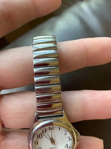 VintageLadies Watch Stretch Stainless Band To 7.5-needs battery-Moyita 2035 Mvmt - Bild 2 von 10