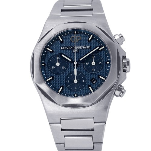 GIRARD-PERREGAUX Laureato Chronograph 42mm Stainless Steel Blu...