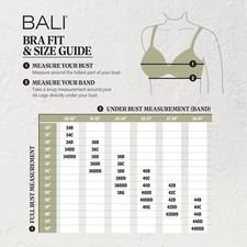 Lilyette Bali Bra Plunge Into Comfort Keyhole Minimizer Women's Non Padded 0904