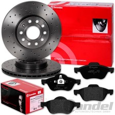 brembo GELOCHTE BREMSSCHEIBEN + BELÄGE VORNE passend für RENAULT LAGUNA 3