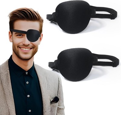 Parche para el ojo, 2 piezas de parches para los ojos para adultos, parche para