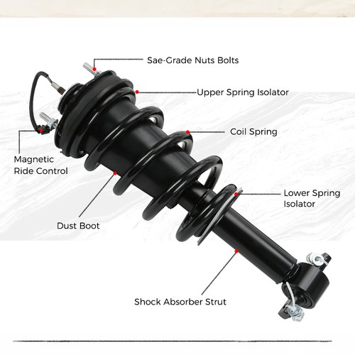 2X Front Shock Struts Fit 2015 -2020 Escalade Tahoe Yukon Sierra Denali Magnetic - Picture 5 of 14