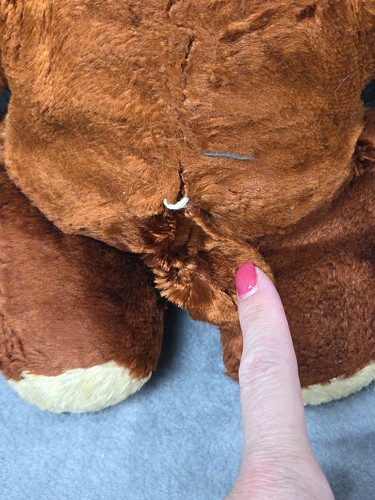 Vintage Rubber Snout Face Teddy Tagless Needs TLC AS IS - Picture 4 of 7