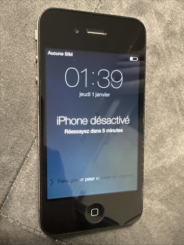 Apple iPhone 4 - Noir - Pour Pièce - Modèle A1332 IMEI 013266005310836 (702)
