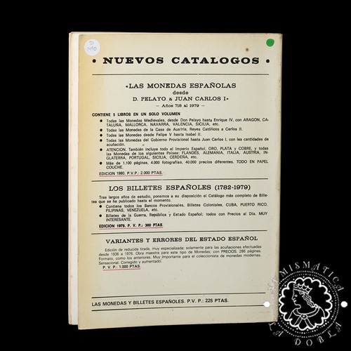 1980 - Catalogo Unificado Monedas y Billetes Españoles - Cayon -1 - Bild 2 von 3