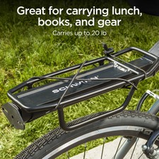 NEW Schwinn Deluxe Alloy Rear Rack, seat post mount for bike