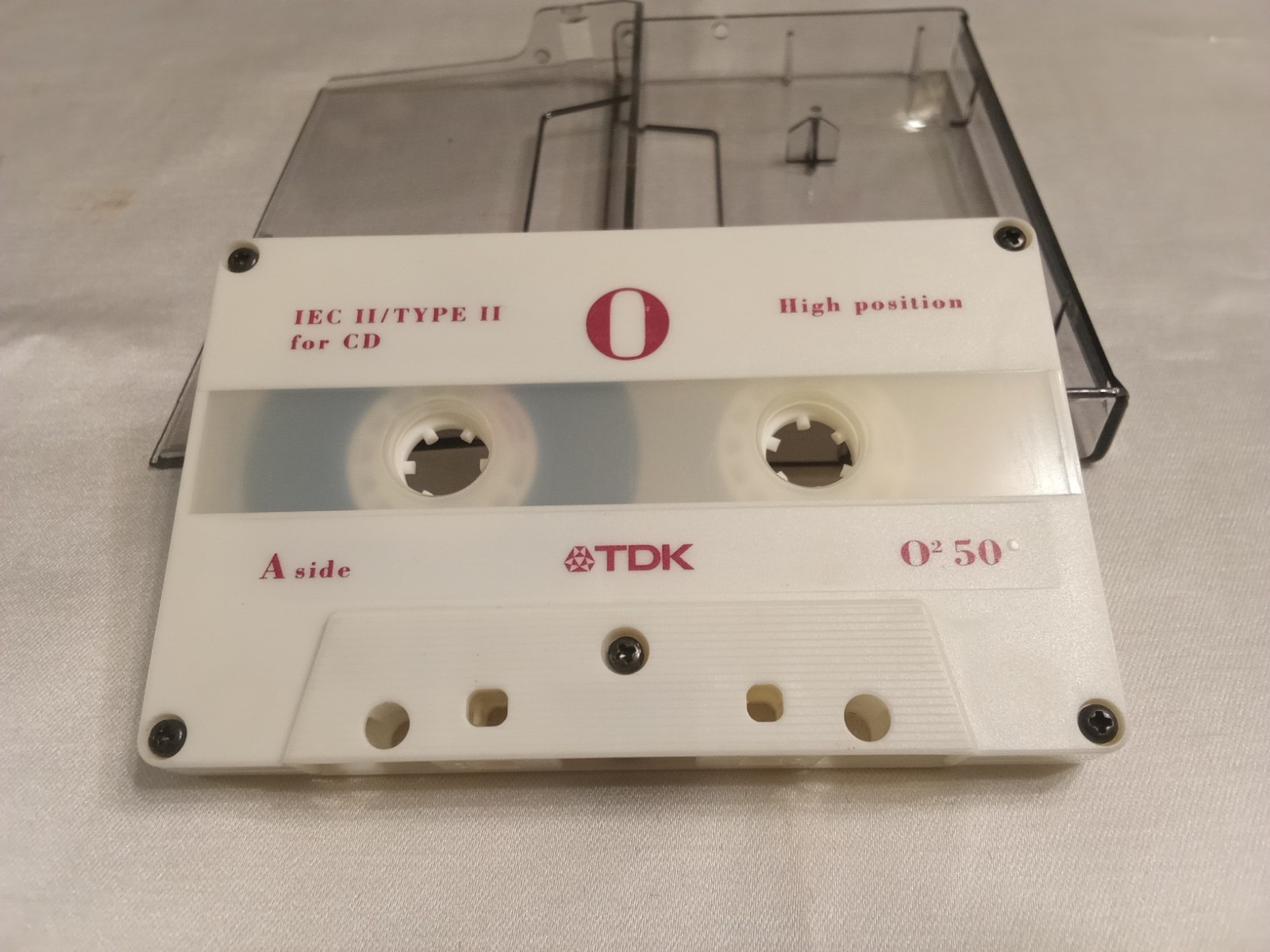 Cassetta Audio.Usata. Registrata.TDK. 50 Minuti.Mod.O. High Position.