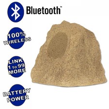 Theater Solutions Wireless 60W Rechargeable Bluetooth Rock Speaker Sandstone